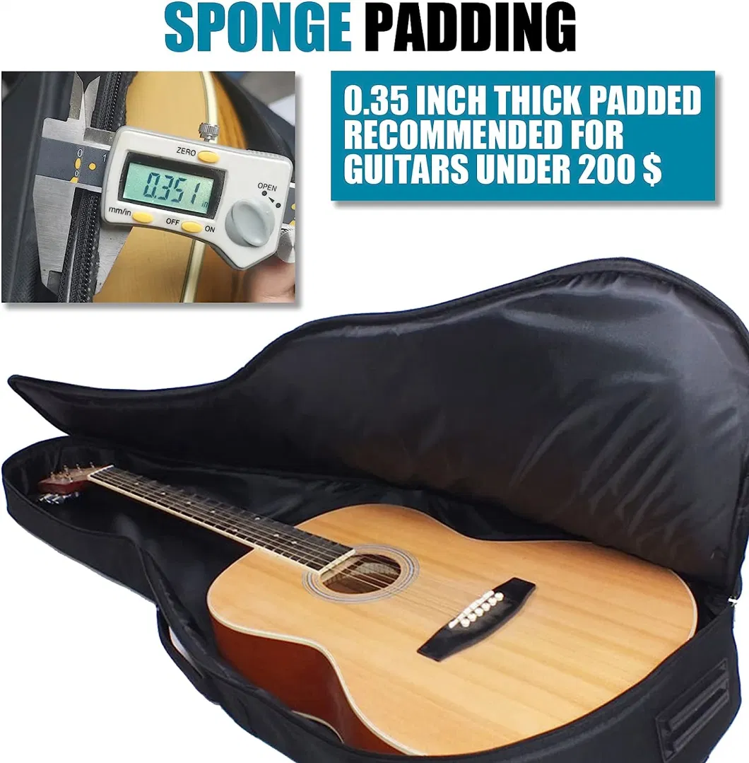 Acoustic Guitar Gig Bag - 0.35 Inch Sponge Padding