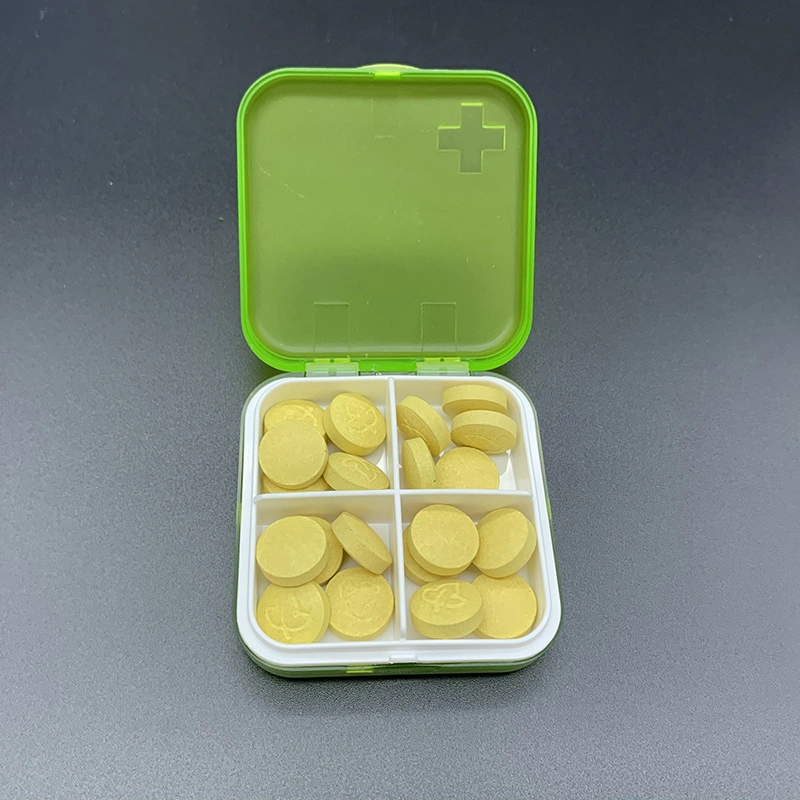 Travel Plastic Tablet Box 7 Layers 28-Grid Flip-Top Weekly Pill Organizer