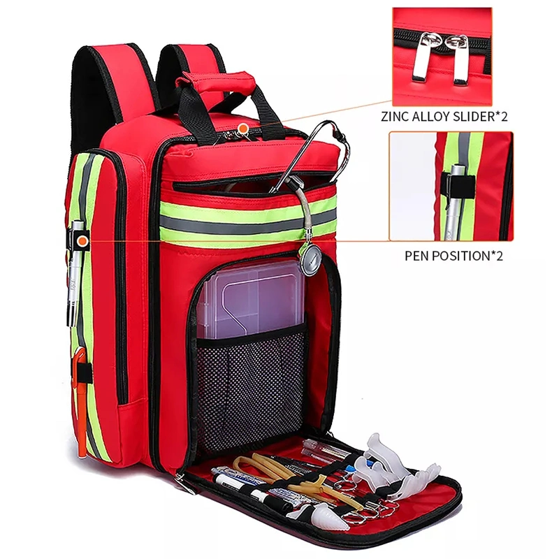 Emergency Rescue Ambulance Nurses First Aid Bag Medic Module Medical Backpack for Doctor