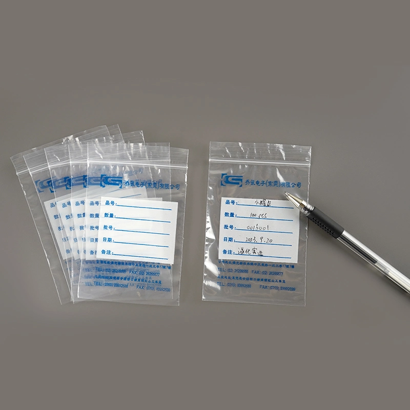 for Custom Print Transparent Clear Small Medical Hospital Medicine Writable Ziplock Zip Lock Plastic Packaging Bag with Logo