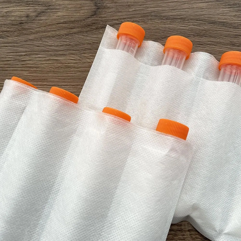 6 Bay Sleeve Biological Medical Specimen Ppackaging Pouches Laboratory Sample Tube Absorbent Genuine 95 Kpa Transport Bags