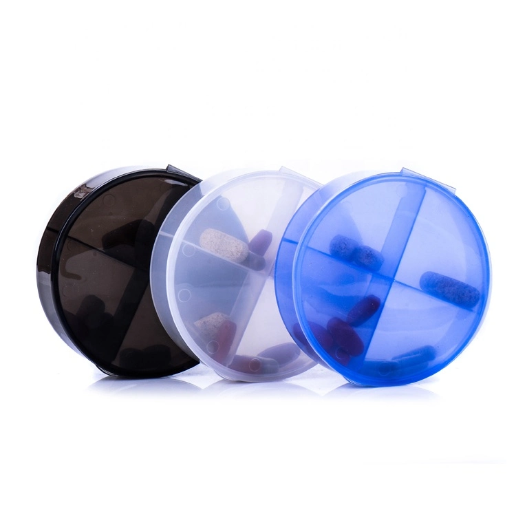 Portable Medical Products New Travel Round Pill Organizer Case