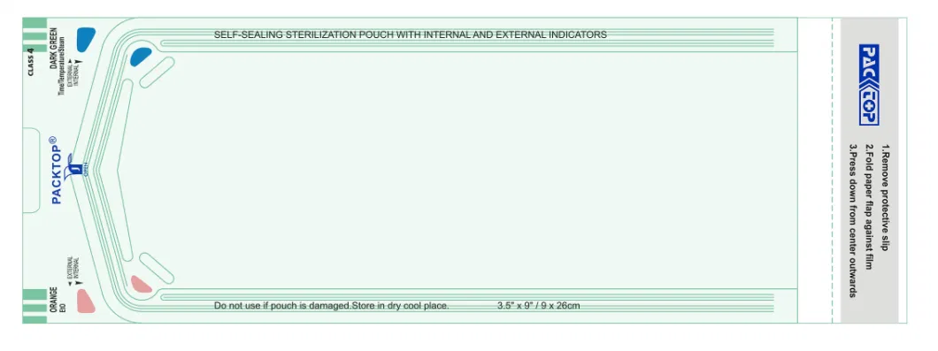 Disposable Medical Heat Seal Flat Sterilization Pouches