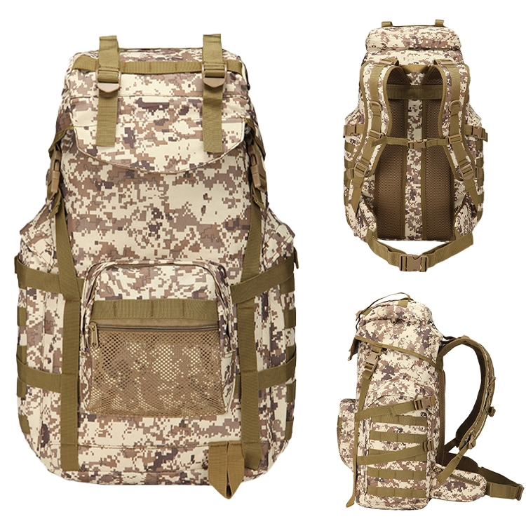 Custom Black 1000d Oxford Light Camo Traveling Tactical Medical Backpack Bag