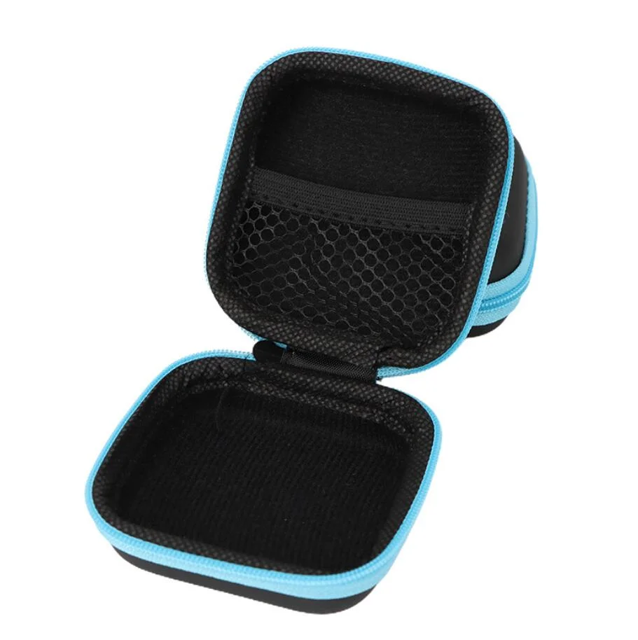 Square Shaped Carrying Storage Bag Earphone Hard Case