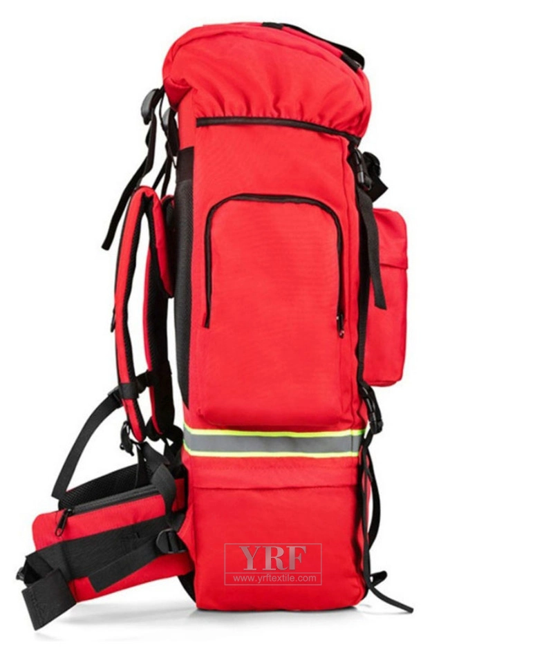 Government Institutions EMS Nylon First Aid Sling Backpack Red Kit Emergency First Aid Pouch Empty First Aid Bag Custom Logo