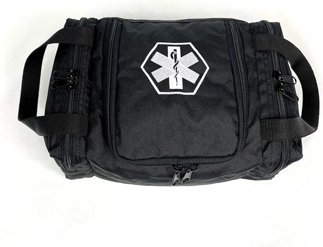 EMS First Responder Trauma Essentials Bag Empty Medical First Aid Kit Bag Black