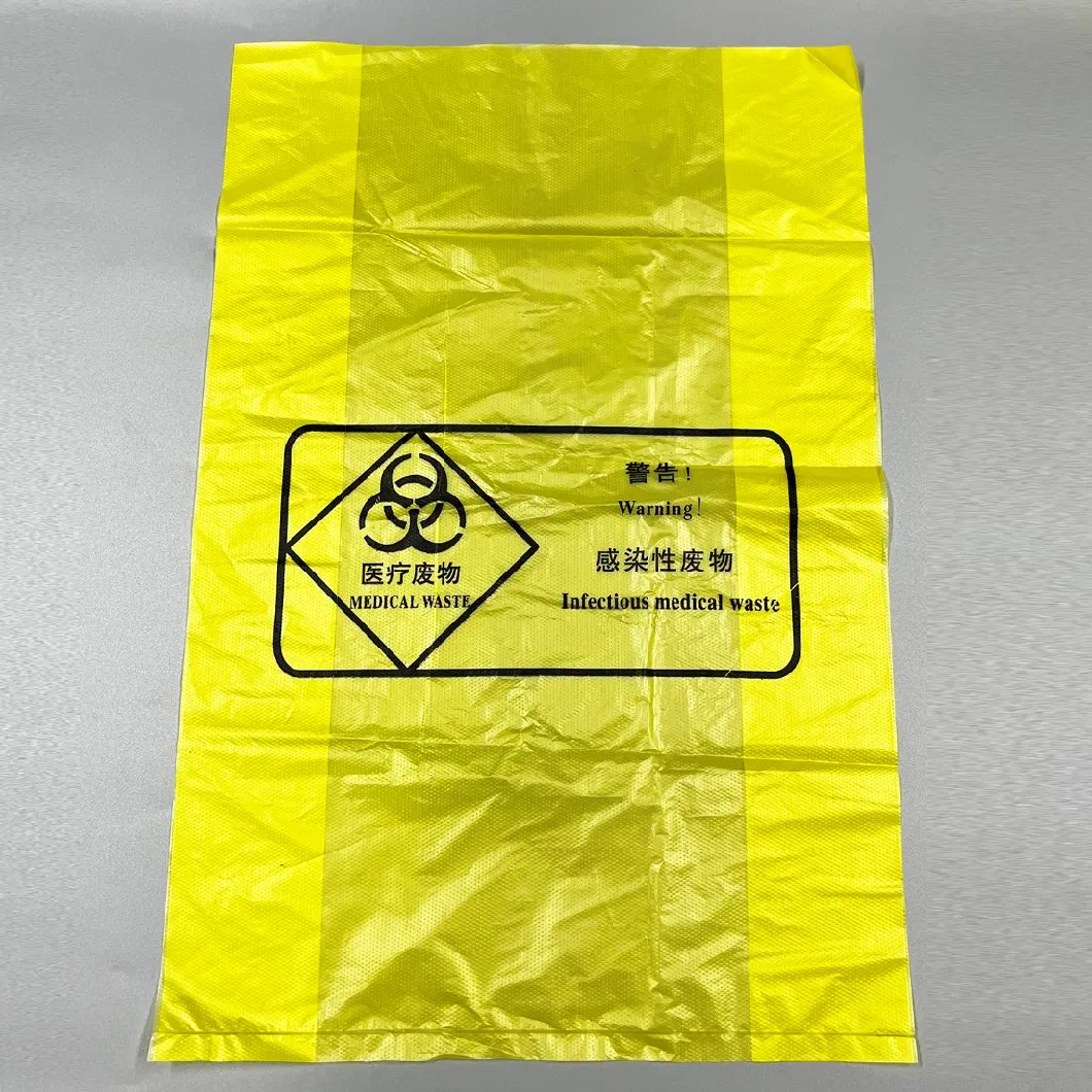 Siny Custom Size Plastic Disposable Medical Waste Bags Biohazard Bag Garbage Bags