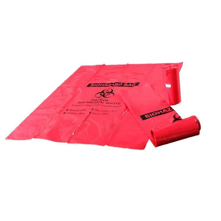 Medical Plastic Yellow Red Black Biohazard Bag Garbage Autoclavable Waste Bag