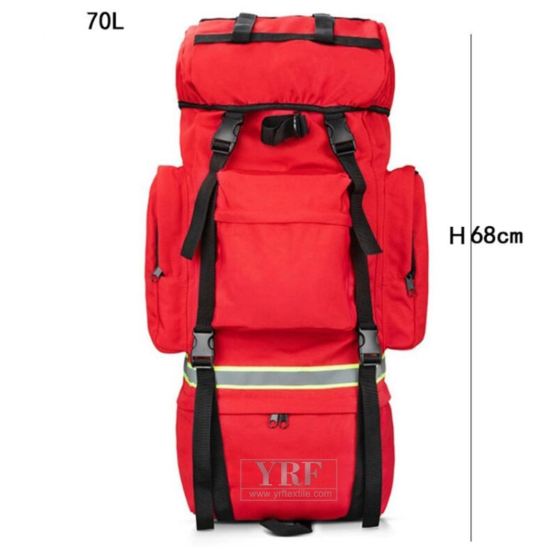 Government Institutions EMS Nylon First Aid Sling Backpack Red Kit Emergency First Aid Pouch Empty First Aid Bag Custom Logo