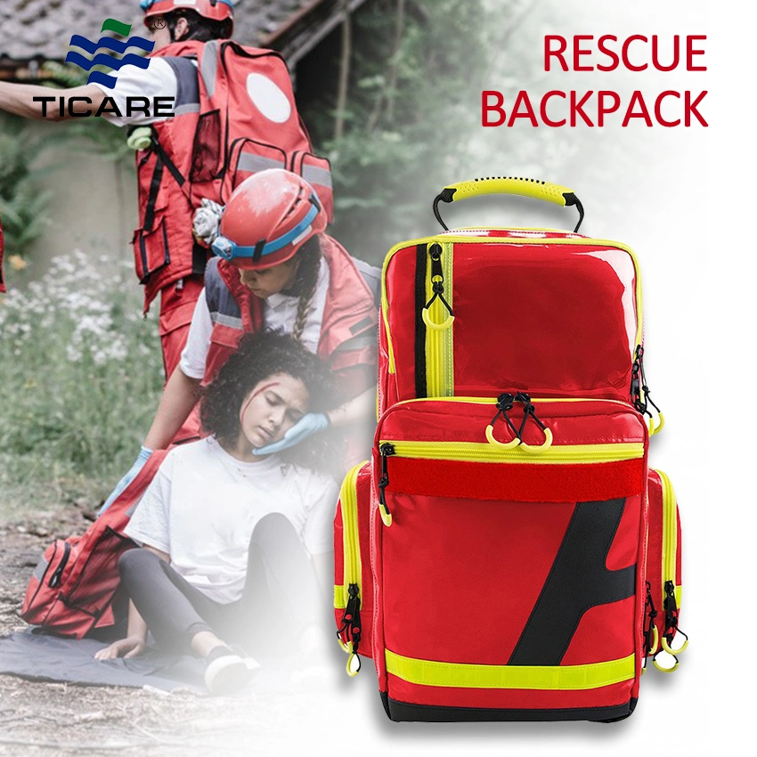 Custom Waterproof Outdoor Large Emergency Bag First Aid Kit Rescue Medical Backpack Full Medical Supplies