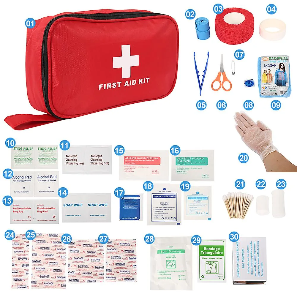 Small First Aid Kit Bag Custom Logo Medical First Aid Kit for Outdoor Survival Camping First Aid Case