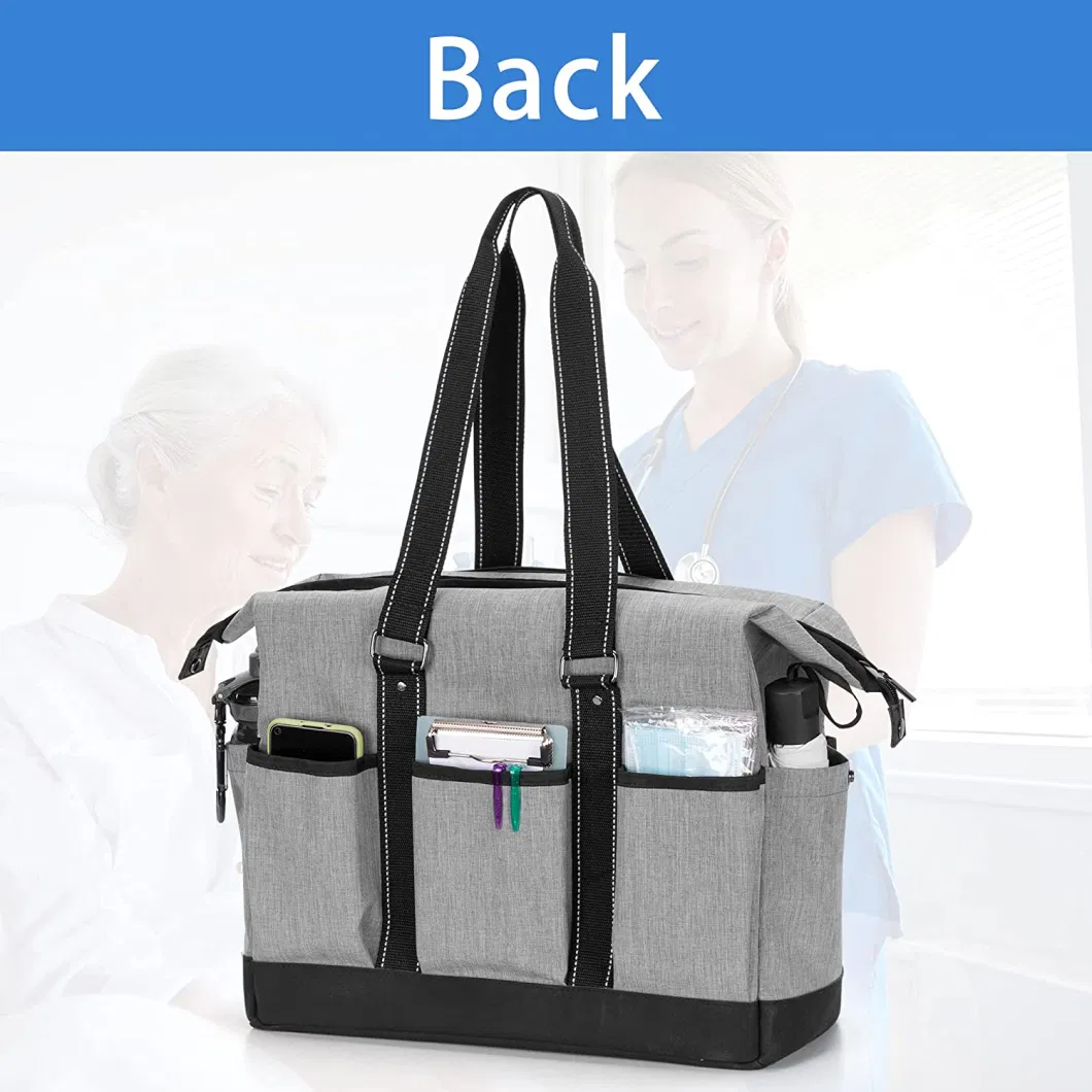 Nurse Bag for Work Hospital for Home Visits Clinical Study Health Care Utility Tote Medical First Aid Kit Bag