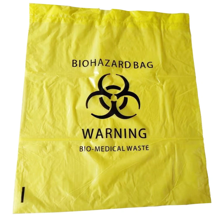 Large Capacity Customized Biohazard Drawstring Medical Garbage Bag Hospital Waste Bag