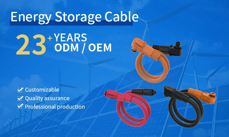 High Voltage Current 1500V EV 300A New Energy Storage Connectors Cable