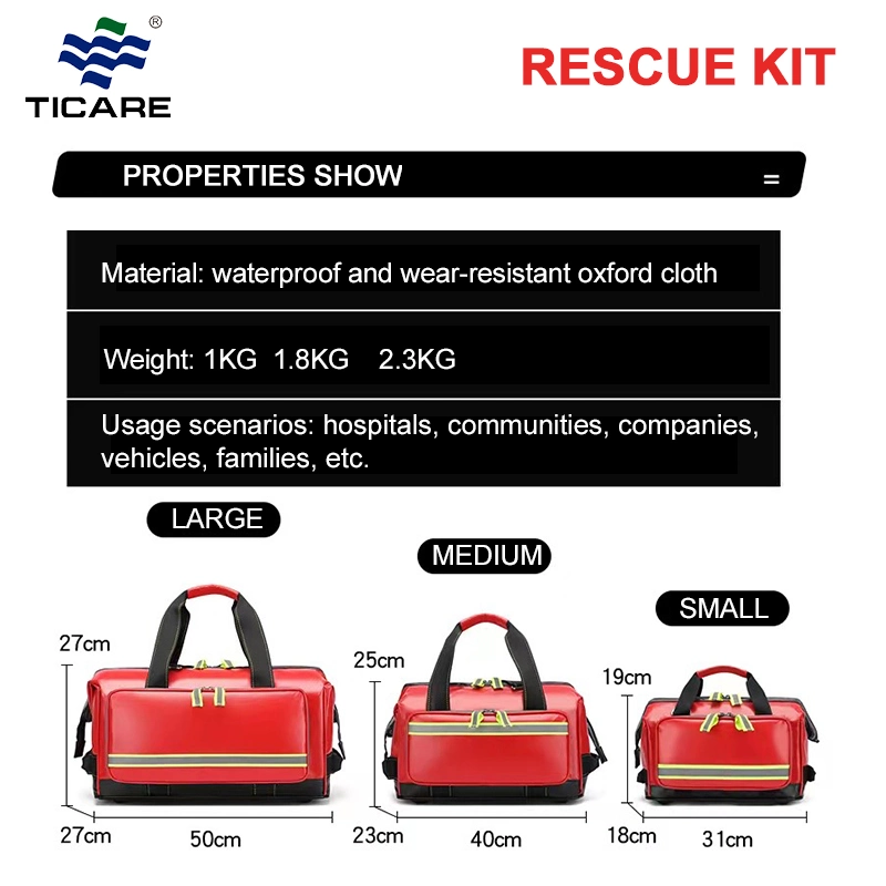 Portable Medical Paramedic Kit Colors Medical Trauma Bags