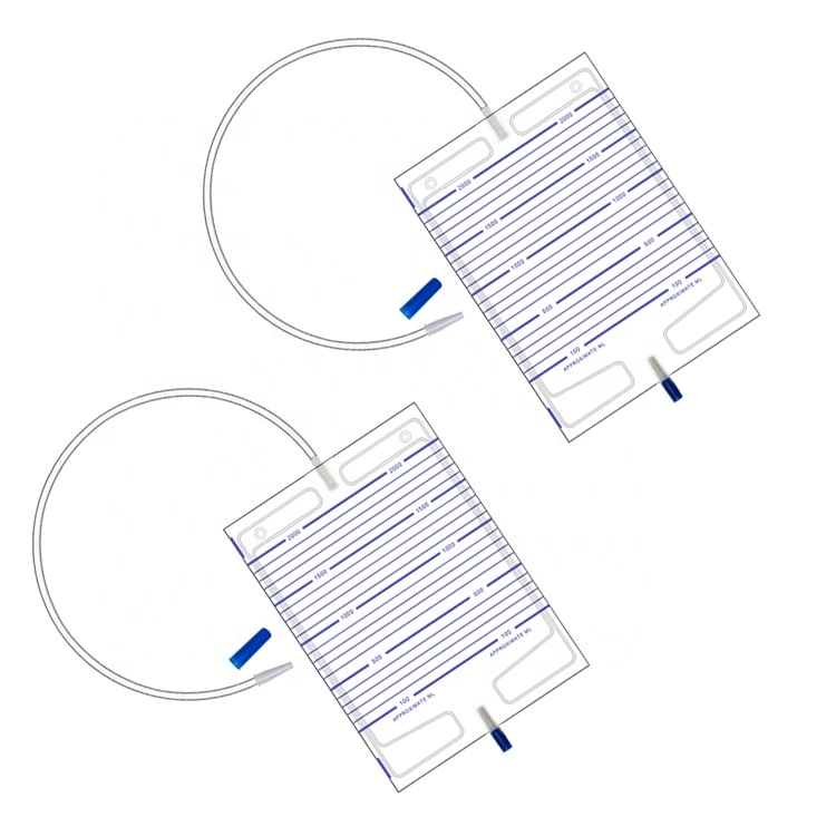 Disposable Large Capacity Medical Urine Bag with Non-Return Valve