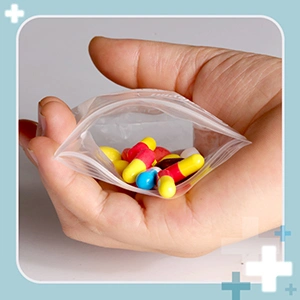 Pill Organizer Plastic Travel vitamin Bags with Write-on Labels