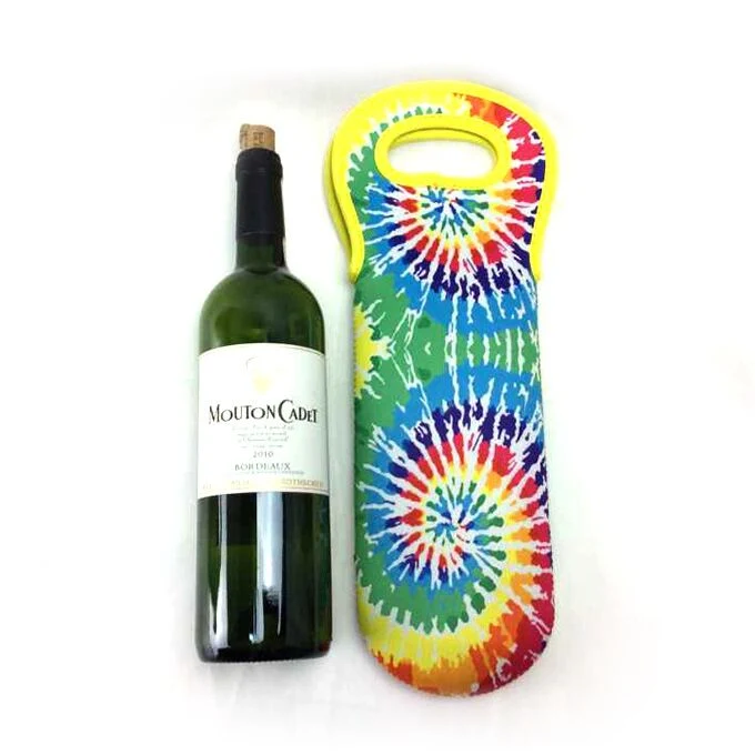 Baseball Printing Neoprene Cooler Bag Wine Bottle Sleeve Pack