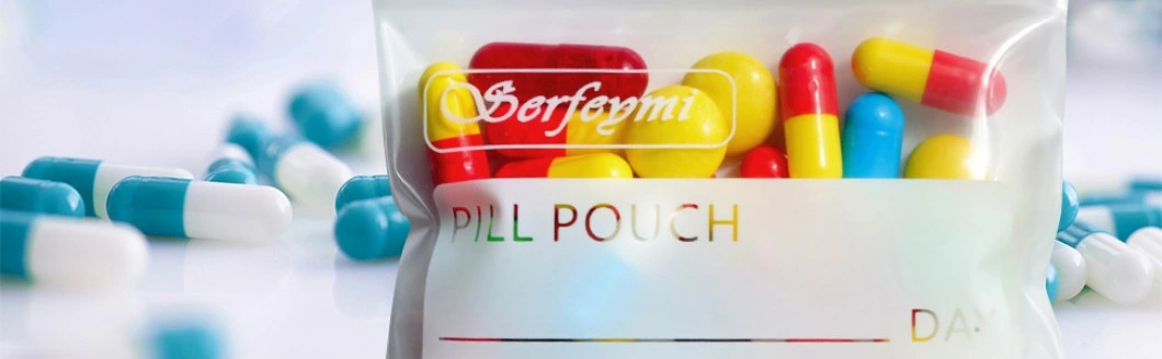 Pill Organizer Plastic Travel vitamin Bags with Write-on Labels