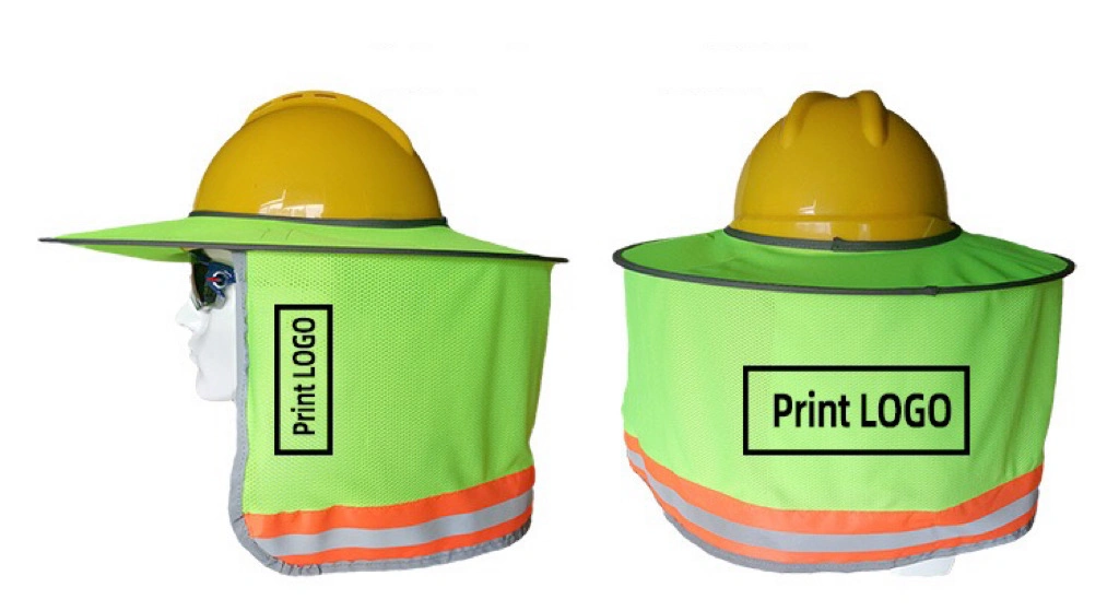 High Visibility Safety Reflective Sun Hat Shield Cover for Helmet