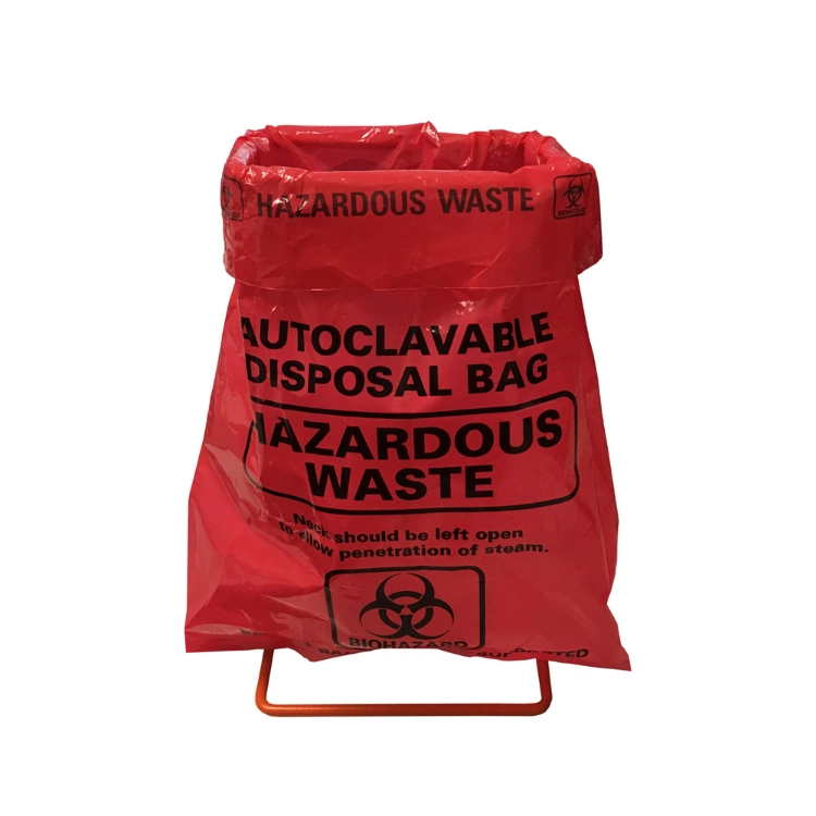 Medical Waste Trash Bag Large Autoclave Plastic Biohazard Garbage Bag