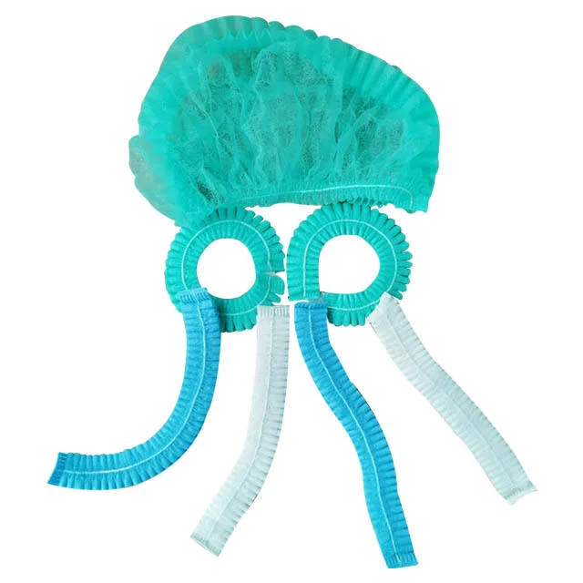 Surgical Disposable Non-Woven Nurse Hat Bouffant Head Cover Cap