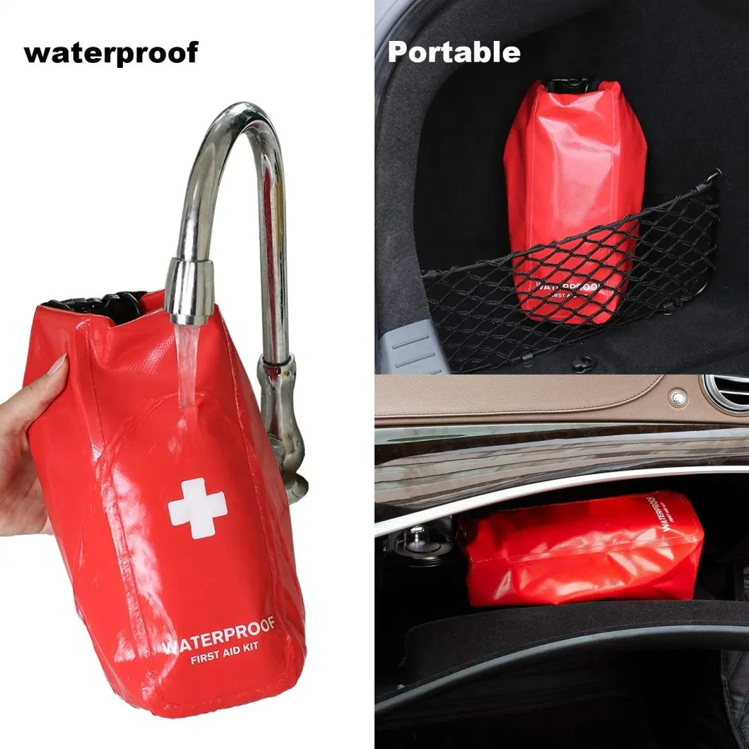 Custom Logo Waterproof Small First Aid Kit Medical Bag with Equipment for Travel Boating Vehicle Sports