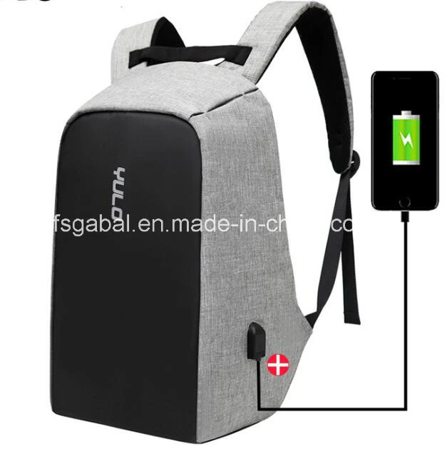 Fashion Anti-Theft Travel Laptop Computer Backpack Bag with Exteral USB Charger