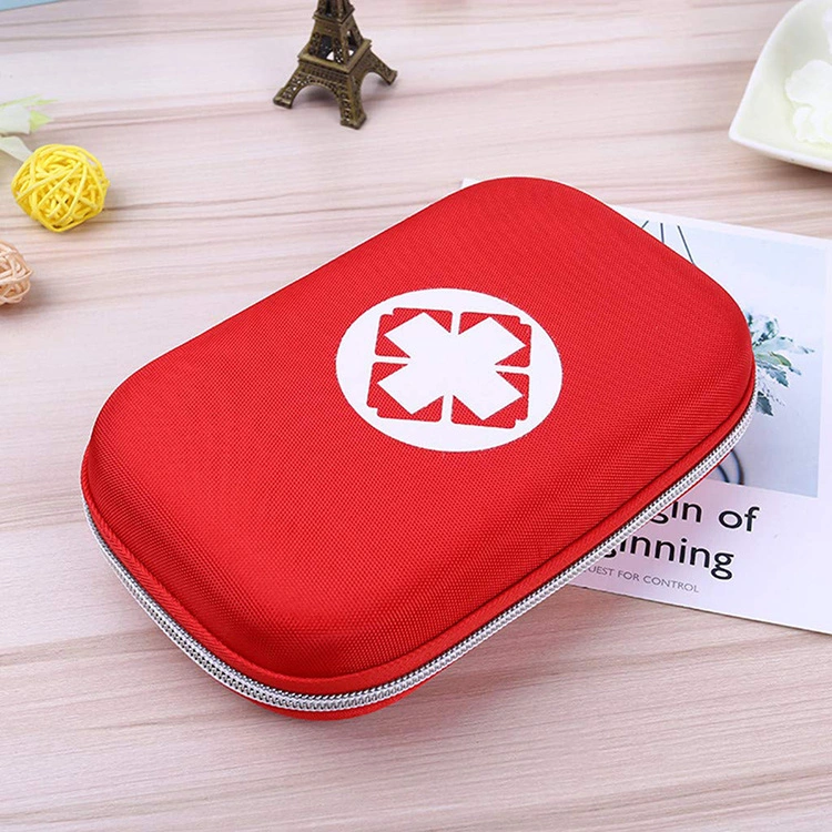 Factory OEM Custom Hard Shell Waterproof Shockproof Portable Travel Red Hard EVA Medical Case for First Emergency