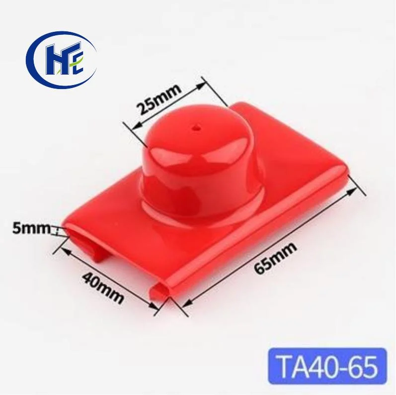 Ta40-65 Red Black Power Bus Bar Dual Busbar Protector Boot Terminal Link Cover PVC Stud Busbar Insulators with UL94V-0 Reach RoHS