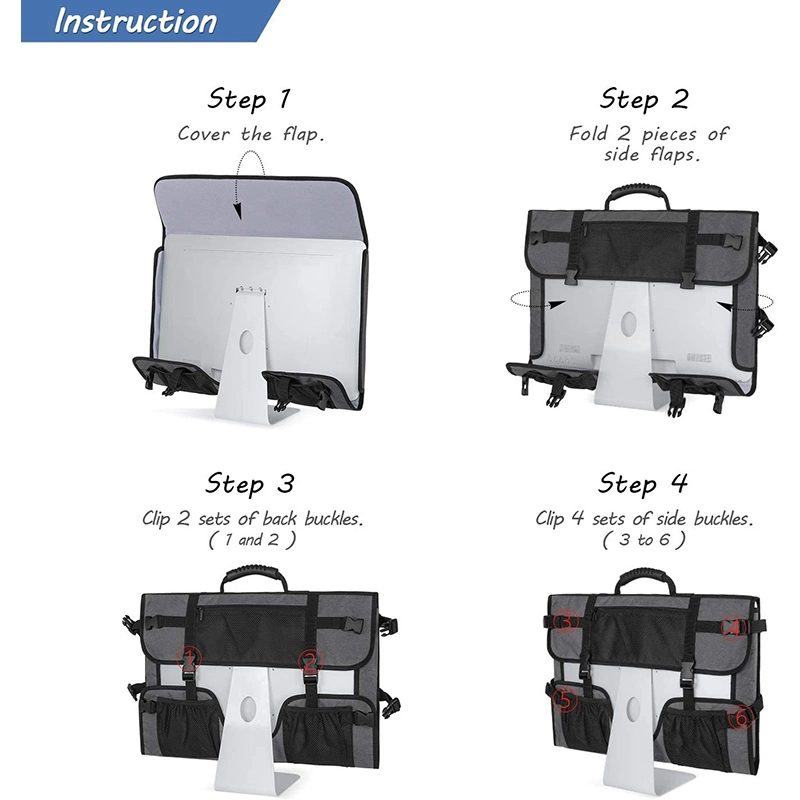 Desktop Carrying Protective Storage Case Monitor Dust Cover Compatible with 21.5&quot; iMac