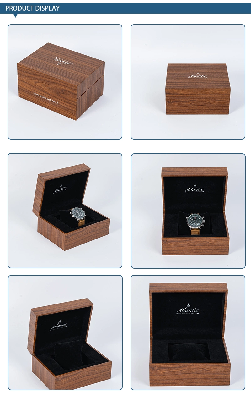 Fashion Luxury Handmade Atlantic Gummy Paper-Wrapped Wooden Watch Case