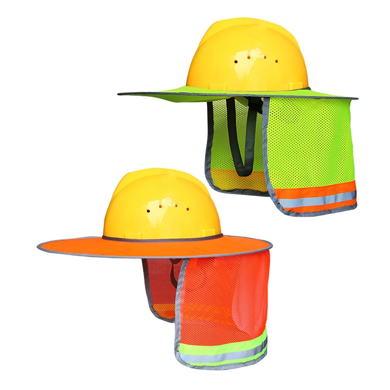 High Visibility Safety Reflective Sun Hat Shield Cover for Helmet