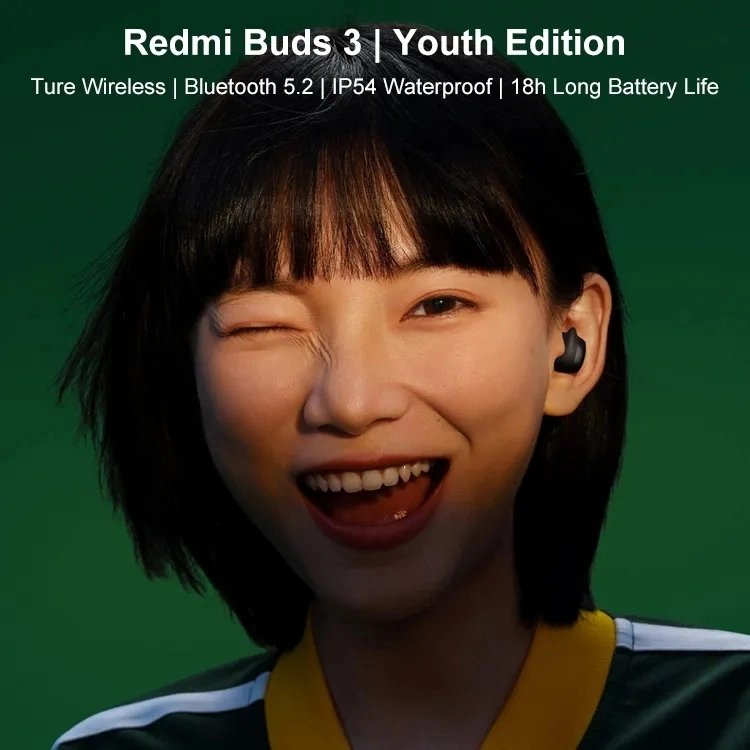 for Redmi Buds 4 Lite Youth - Wireless Headphones with Call Function and Noise Cancellation