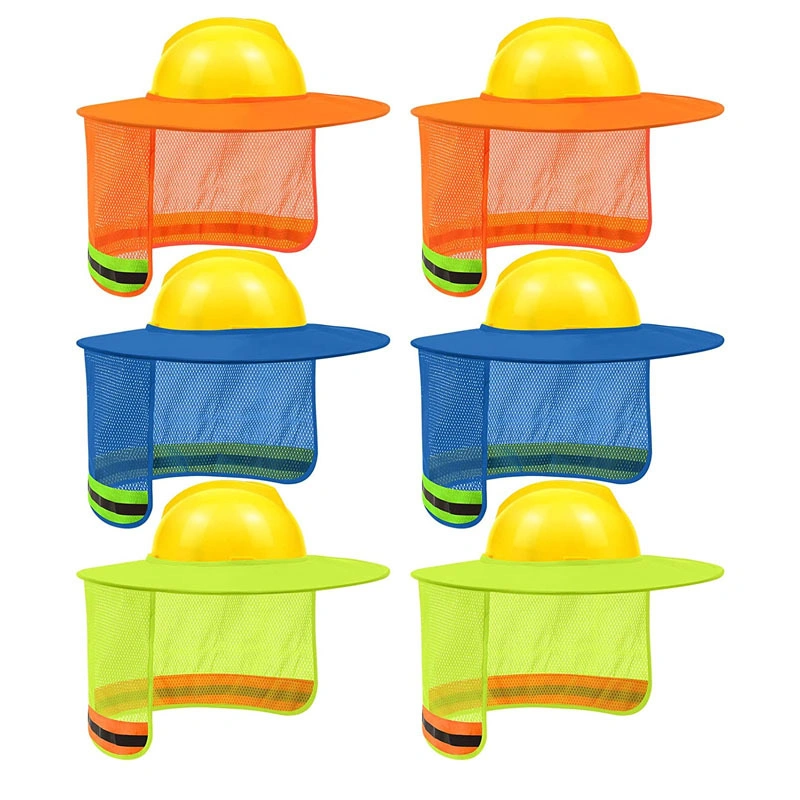 High Visibility Safety Reflective Sun Hat Shield Cover for Helmet