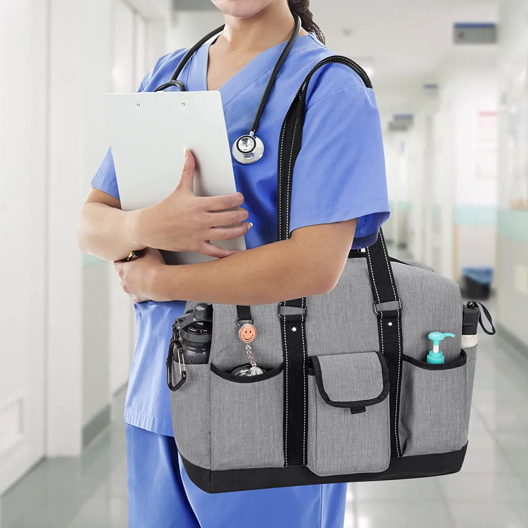 Nurse Bag for Work Hospital for Home Visits Clinical Study Health Care Utility Tote Medical First Aid Kit Bag