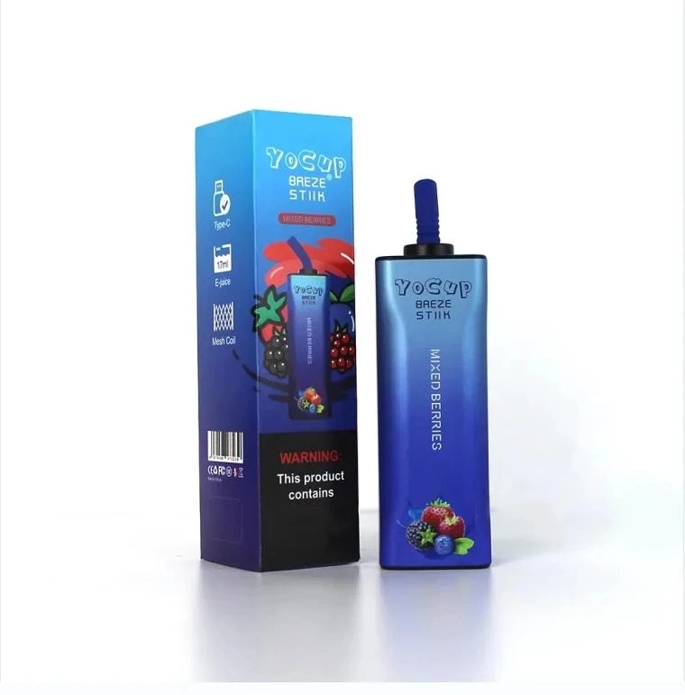 Wholesale Breze Stiik Yocup 8000 Puffs Disposable Electronic Cigarette Multiple Fruit Flavours Vape