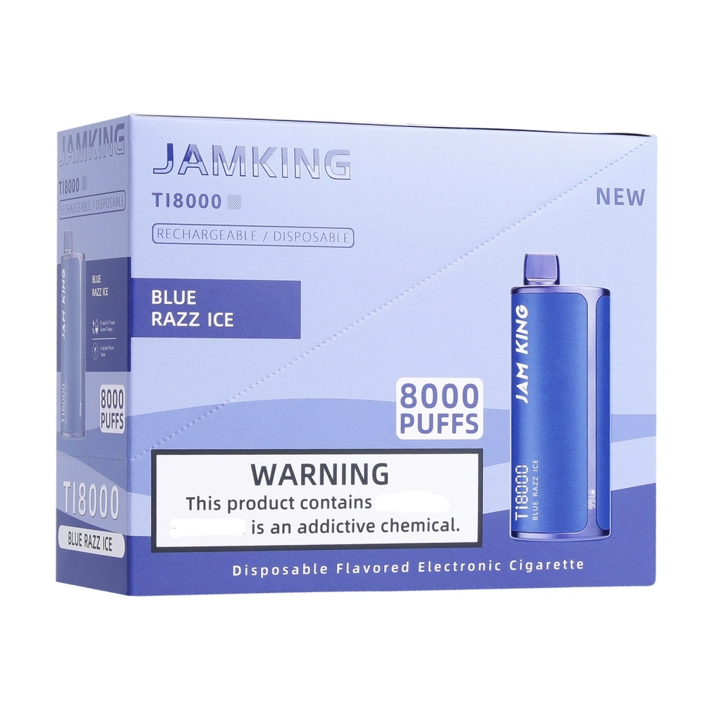 Jam King 8000 Puffs Disposable Pod Box Disposable Vape Pen OEM E-Cigarette Bar Disposable Vape Elf 8000 Bar