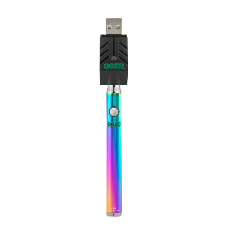 Ooze Twist Slim Vape Pen 320 mAh Flex Temp Preheat Battery Adjustable Voltage with USB Smart Charger Fit for 510 Thread Cartridges