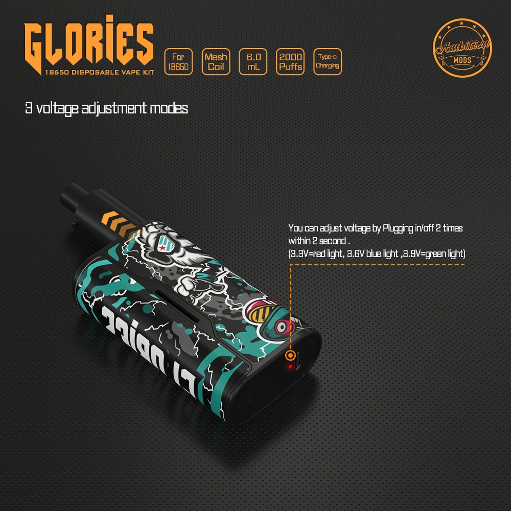 Over-Heat Protection Ambition Mods Glories 18650 Disposable Vape Near Me