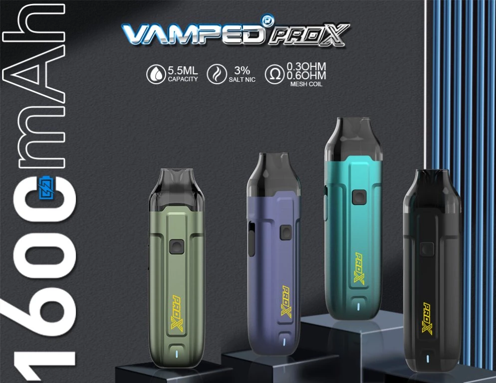 China Vape Factory Wholesale Cheap Private Label Vamped Aladdin PRO-X 40W Rechargeable Refill Pod System Vape Electronic Cigarette