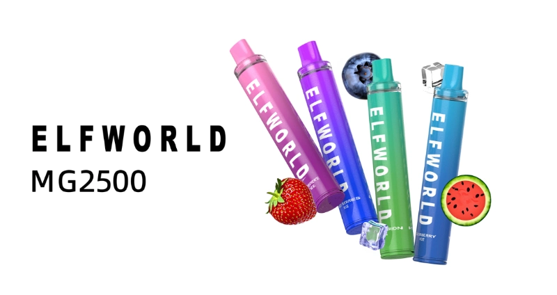 Elf World OEM Vape Kubik Vape 2500 Esco Bar Disposable Vape 2500 Puff Disposable Vape 3500-4500 Puff 2500 Puff Random Tornado E-Cigarette 5%2%0%Nic