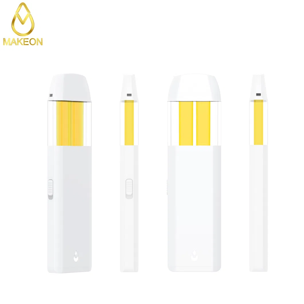 Makeon Custom Dual-Flavor Two Chamber Live Resin Thick Oil Tank Cartridge Pod Bar Updated Choices Labs Device Disposable E-Cigarette Vape Pen