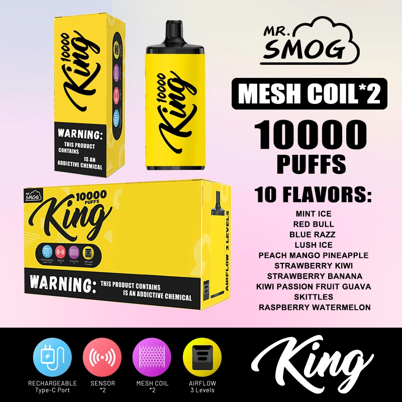 Wholesale Vape Pen Battery Recharge Vapes 5 Pieces 6000puffs Puff Distributors Disposable Vape Amazon Wape Esco Bar Mr. Smog King 10000 Puffs