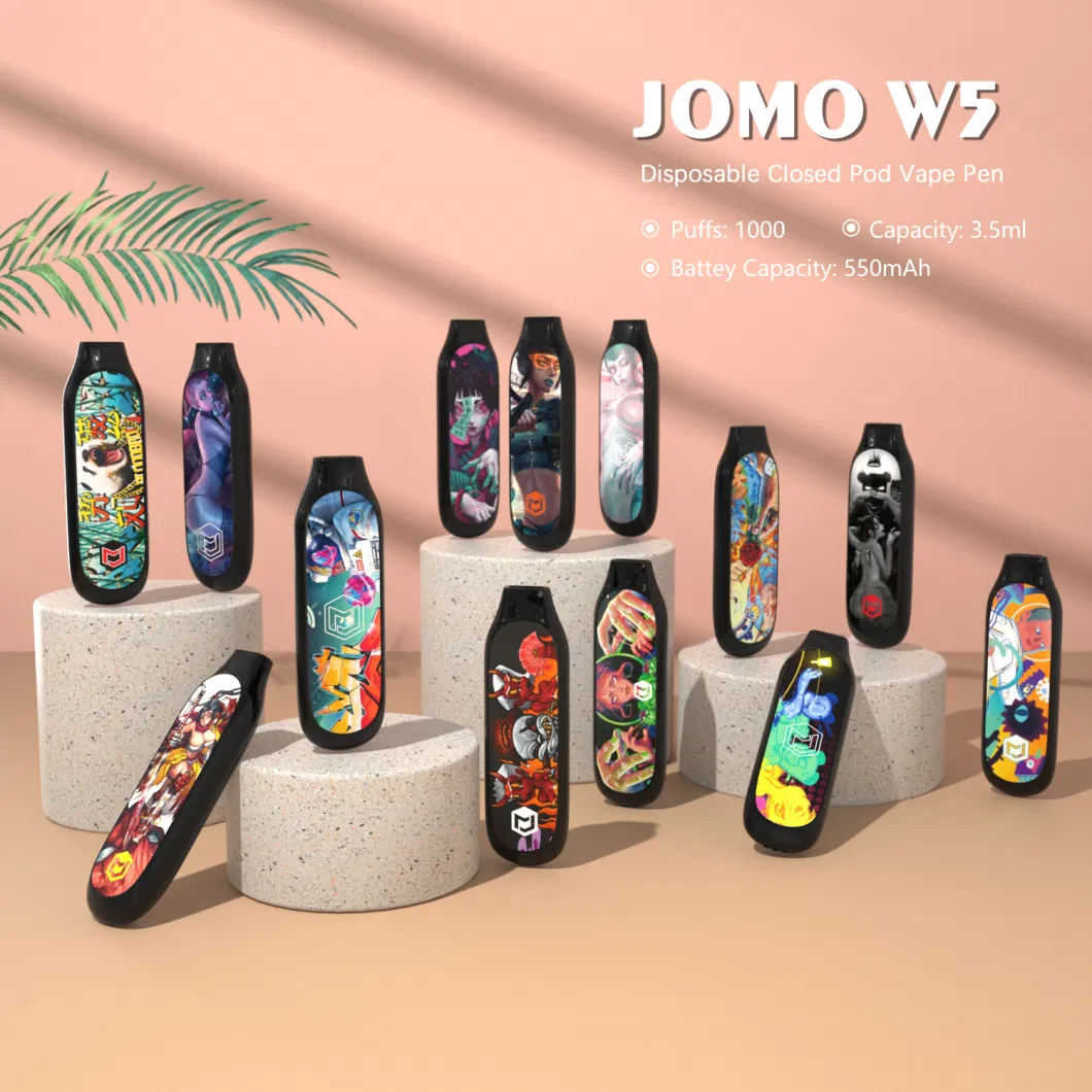 Jomo W5 1000 Puffs - Disposable Vape Pen with Dazzling Light Effect City Manga Ten Flavors Chic Style