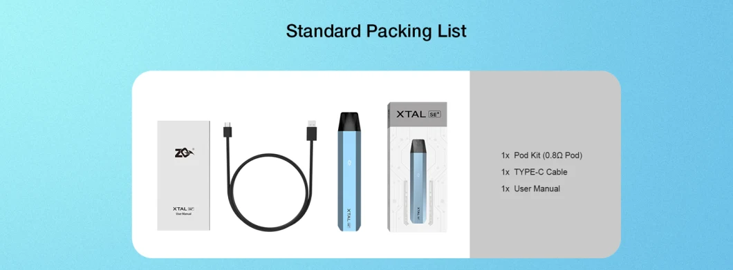 Zq Xtal Se+ Refillable Empty Vape Pen Wholesale Rechargeable Electronic Cigarette Starter Kit