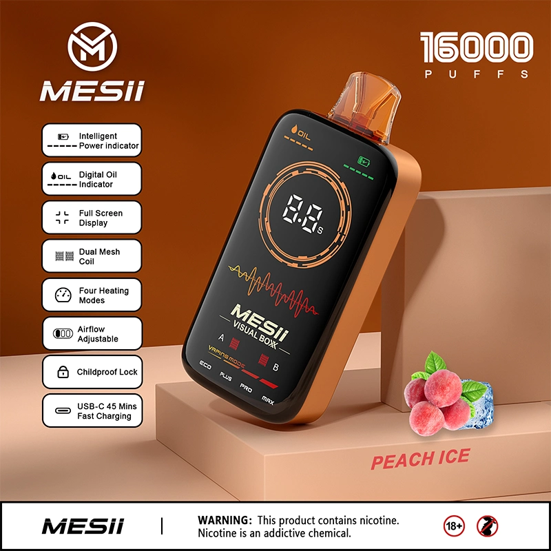 Mesii Visual Box 16000 Puff 16K EU Warehouse Hifancy Mrvi 18K Tornado Touch Bluetooth Crystal 4000/7000/15000 Elf Max Bar E-Cigarette Wholesale Disposable Vape