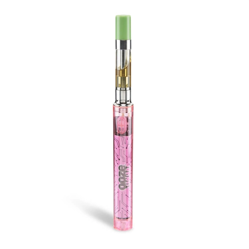 Ooze Slim Clear Series Transparent 400mAh Flex Temp Battery Preheat Adjustable Voltage Fit for 510 Thread Cartridges