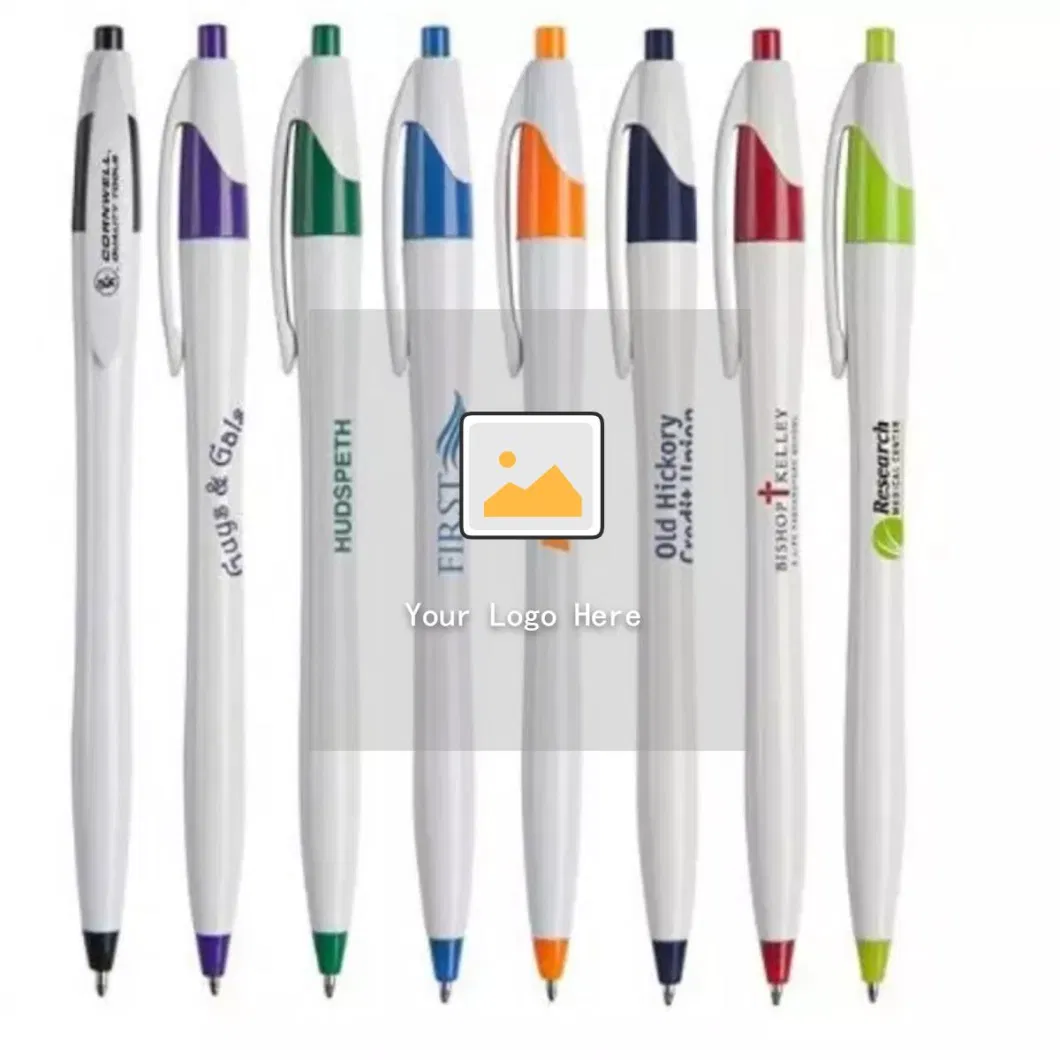 Custom Promotional Very Cheap Orange Logo Ball Pen with Logo